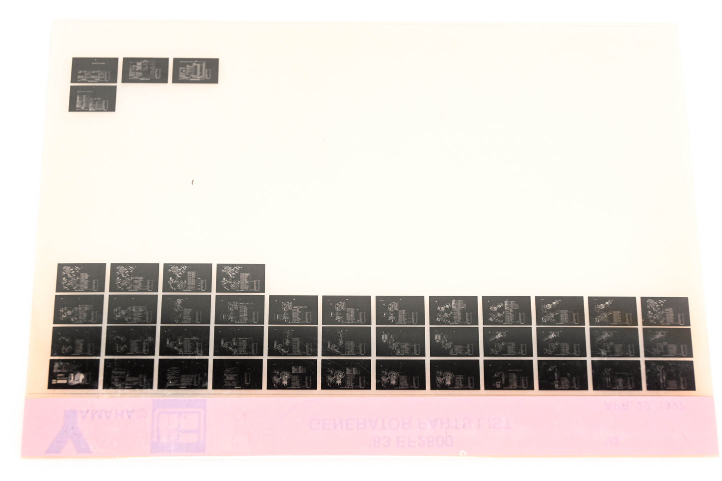 OEM Yamaha XM001-57 1983 EF2800 Generator Parts List Microfiche