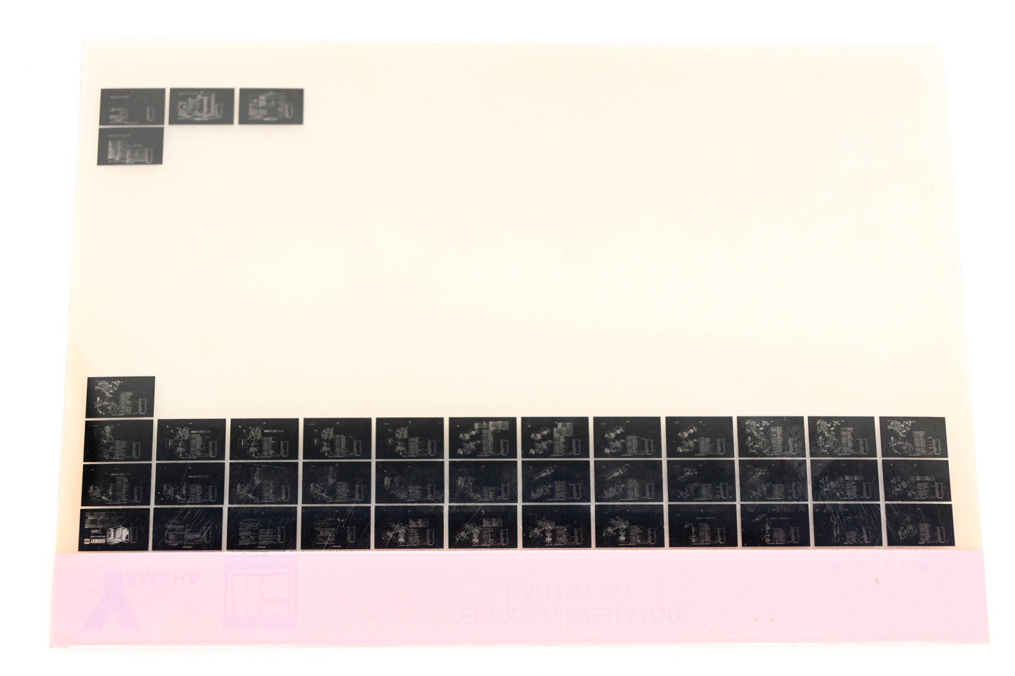 OEM Yamaha XM001-63 1990 EF2000 Generator Parts List Microfiche