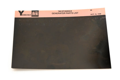 OEM Yamaha XM001-67 1998 EF2600AX Generator Parts List Microfiche