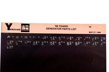 OEM Yamaha XM005-19 1998 YG400D Generator Parts List Microfiche
