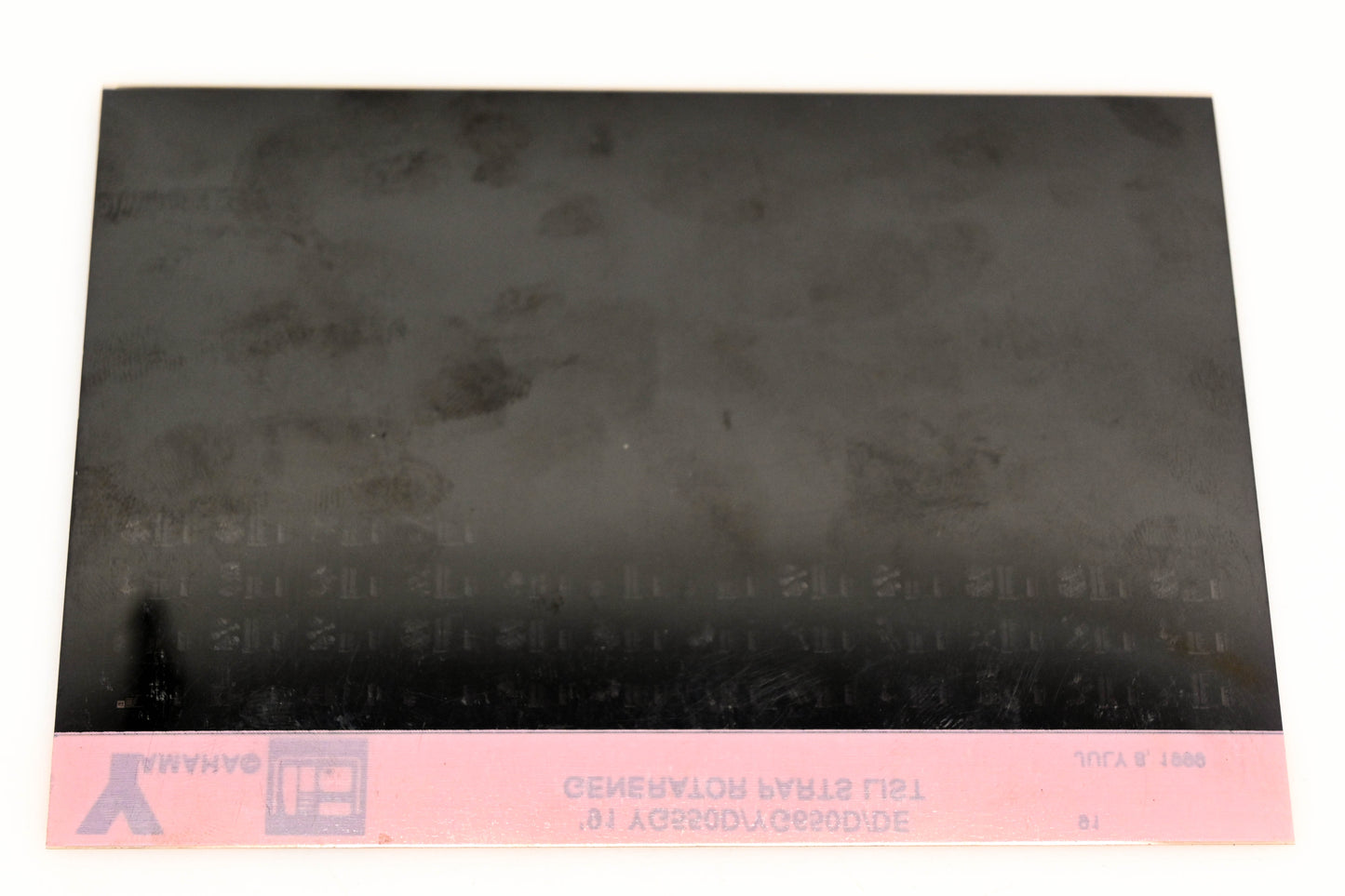 OEM Yamaha XM005-22 1991 YG550D/YG650D/DE Generator Parts List Microfiche