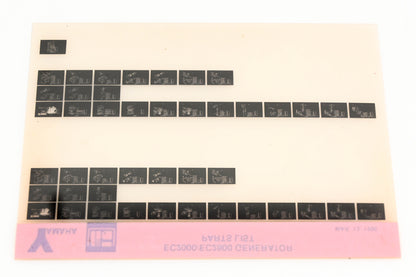 OEM Yamaha XM005-23 1990 EC2000/EC2800 Generator Parts List Microfiche