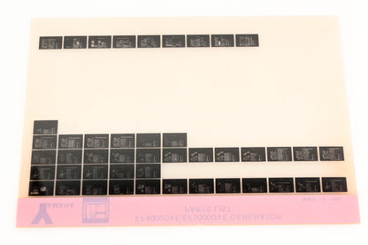 OEM Yamaha XM005-24 1990 EF4000DVE/EF5000DVE Generator Parts List Microfiche