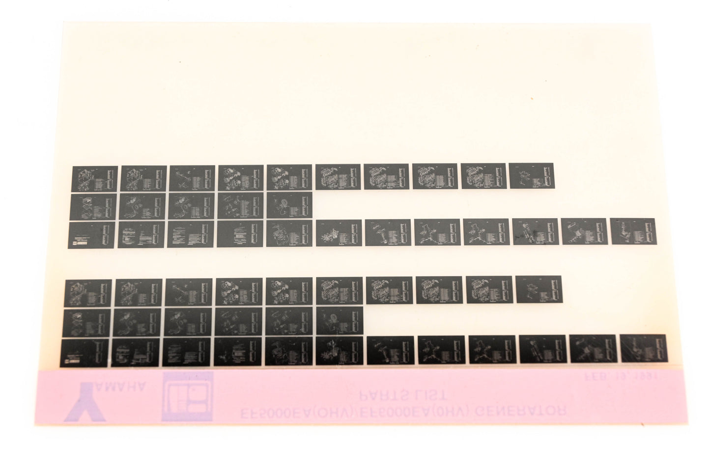 OEM Yamaha XM005-27 EF5000EA(OHV)/EF6000EA(OHV) Generator Parts List Microfiche