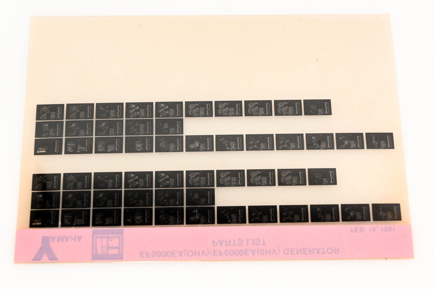 OEM Yamaha XM005-27 EF5000EA(OHV)/EF6000EA(OHV) Generator Parts List Microfiche
