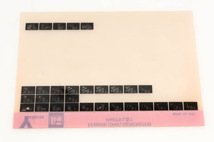 OEM Yamaha XM005-28 1991 EF6000E (OHV) Generator Parts List Microfiche
