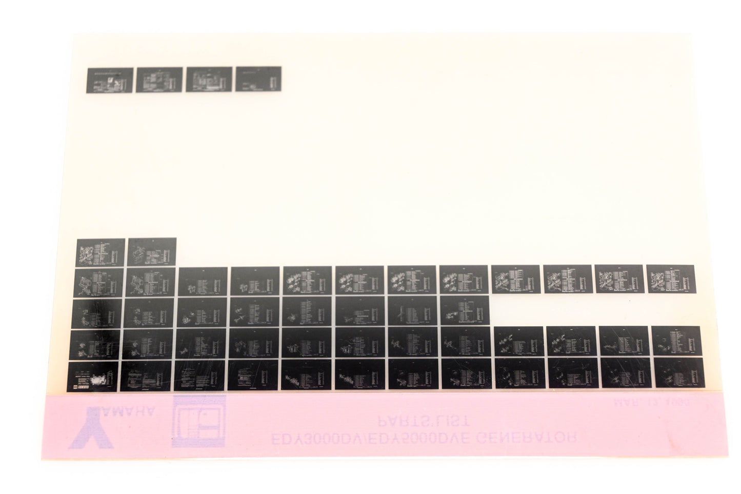 OEM Yamaha XM005-30 EDY3000DV/EDY5000DVE Generator Parts List Microfiche