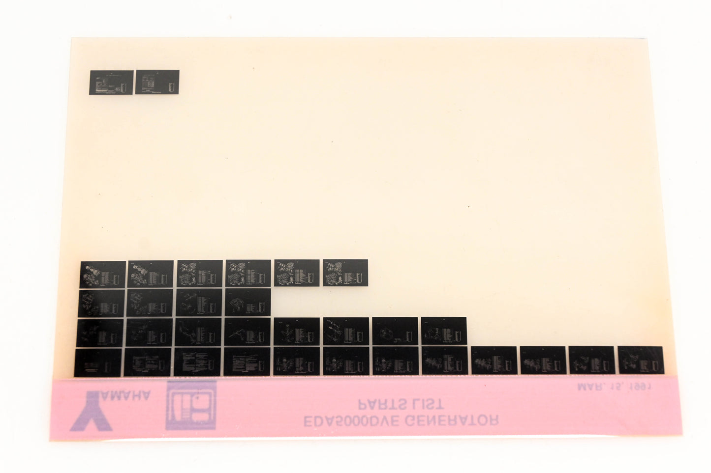 OEM Yamaha XM005-31 EDA5000DVE Generator Parts List Microfiche