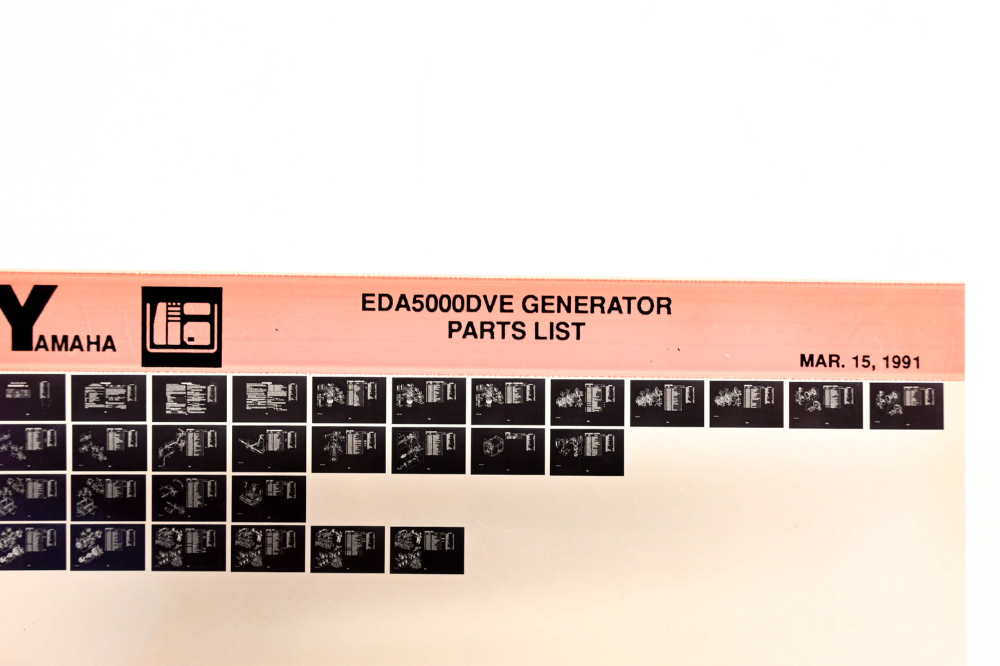 OEM Yamaha XM005-31 EDA5000DVE Generator Parts List Microfiche