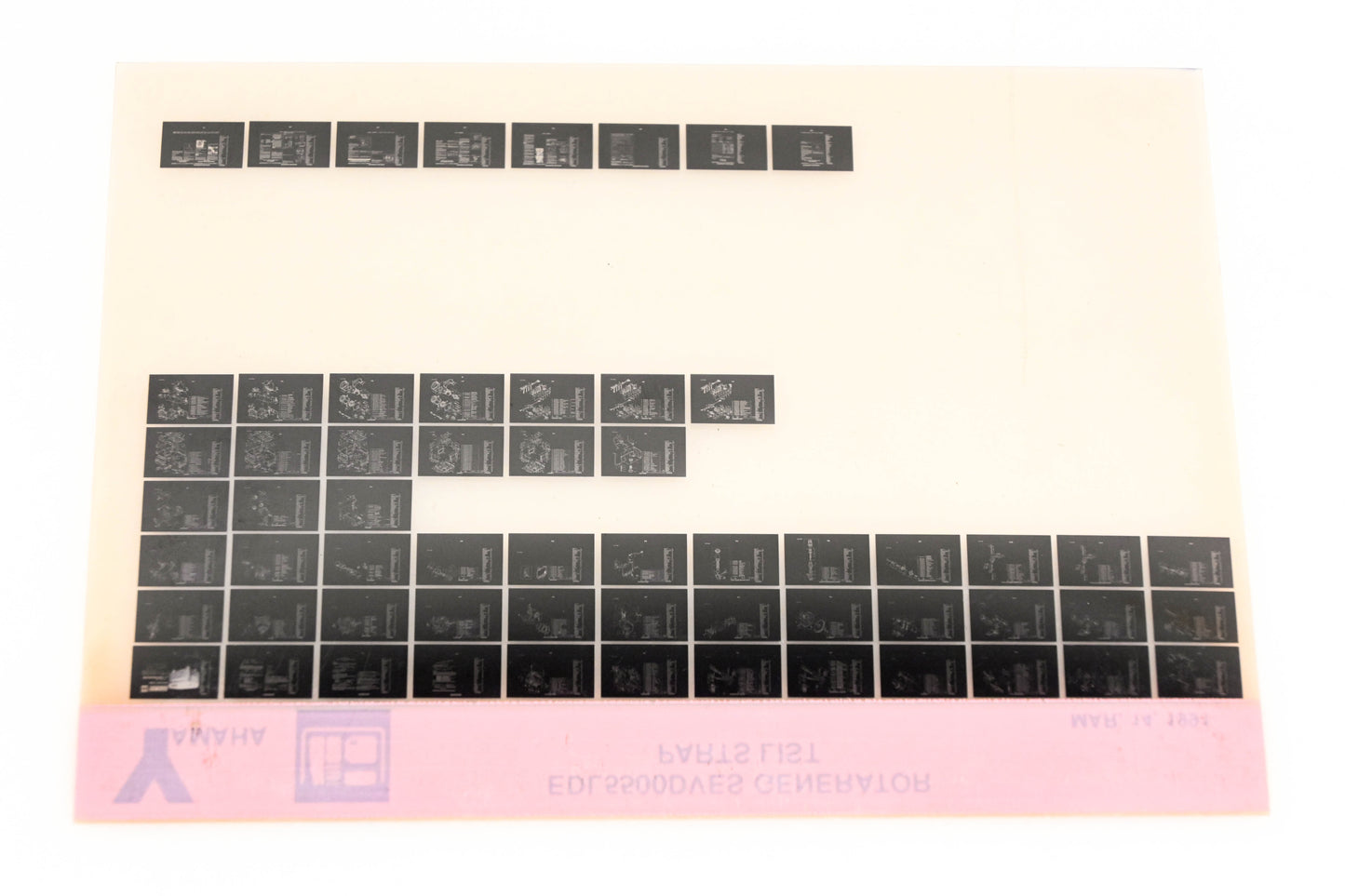 OEM Yamaha XM005-32 EDL5500DVES Generator Parts List Microfiche