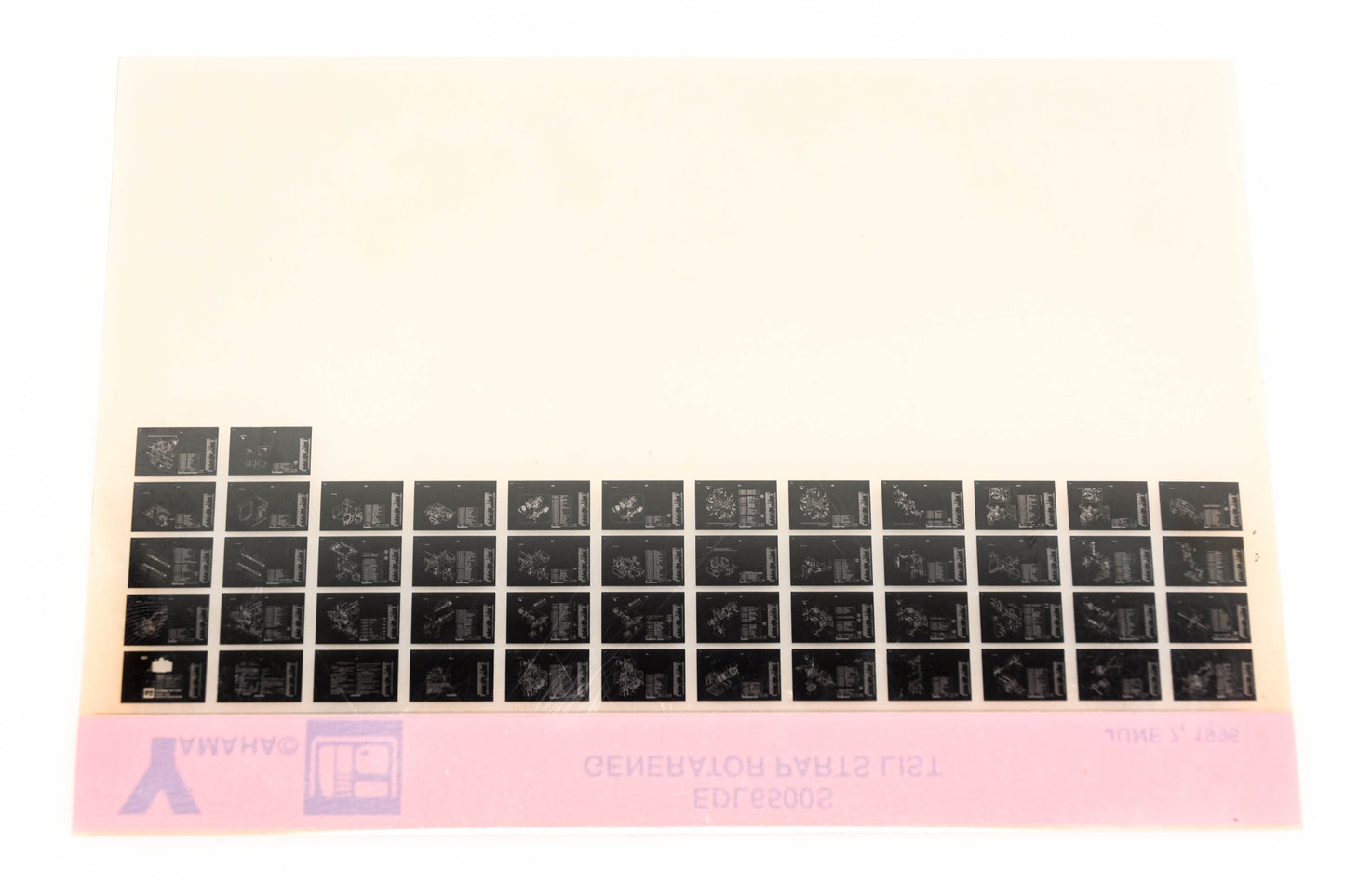 OEM Yamaha XM005-33 EDL6500S Generator Parts List Microfiche
