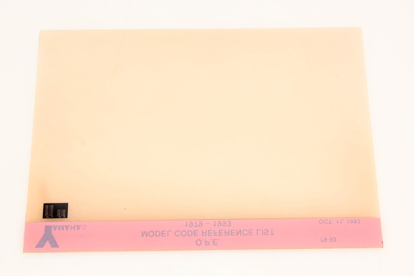 OEM Yamaha XM005-35 1979-1993 O.P.E. Model Code Reference List Microfiche