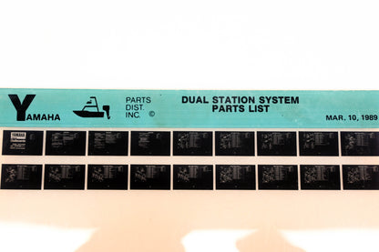 OEM Yamaha XM005-42 1989 Dual Station System Parts List Microfiche