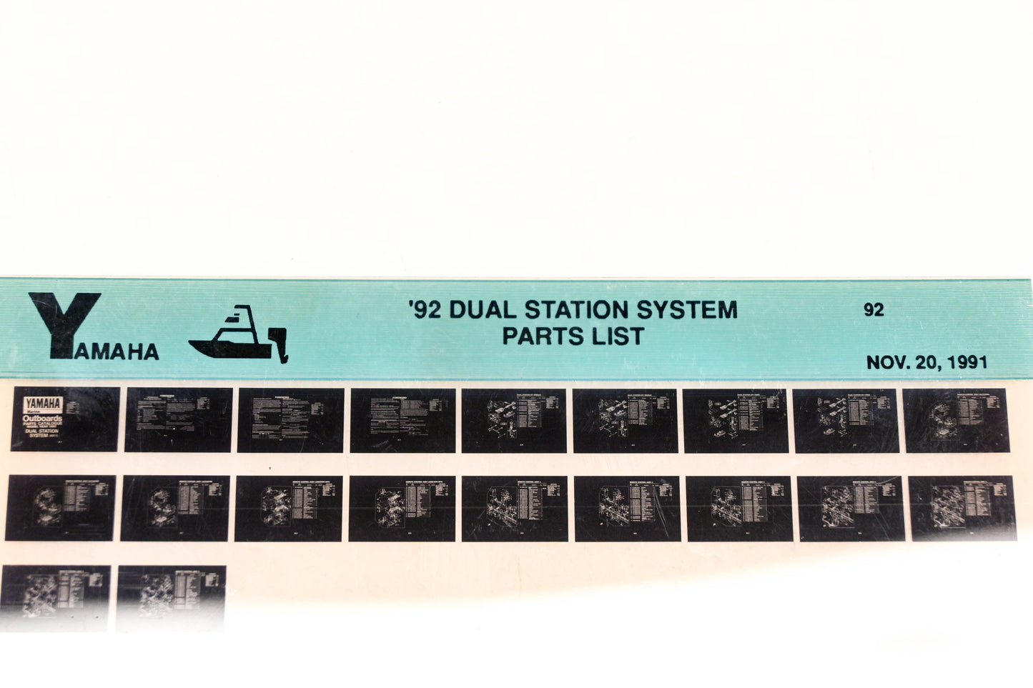 OEM Yamaha XM005-43 1992 Dual Station System Parts List Microfiche