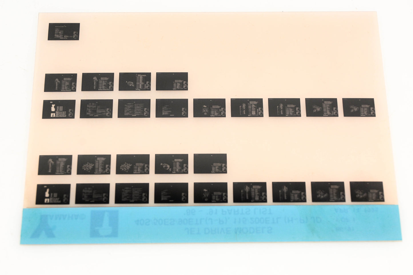 OEM Yamaha XM005-45 1986-91 Jet Drive 40S/50ES/90ETL(J-P) 115/200ETL(H-P)JD Parts Microfiche