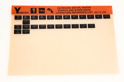 OEM Yamaha XM005-47 1995 Outboard Motor Water Vehicle Stern Drive Microfiche