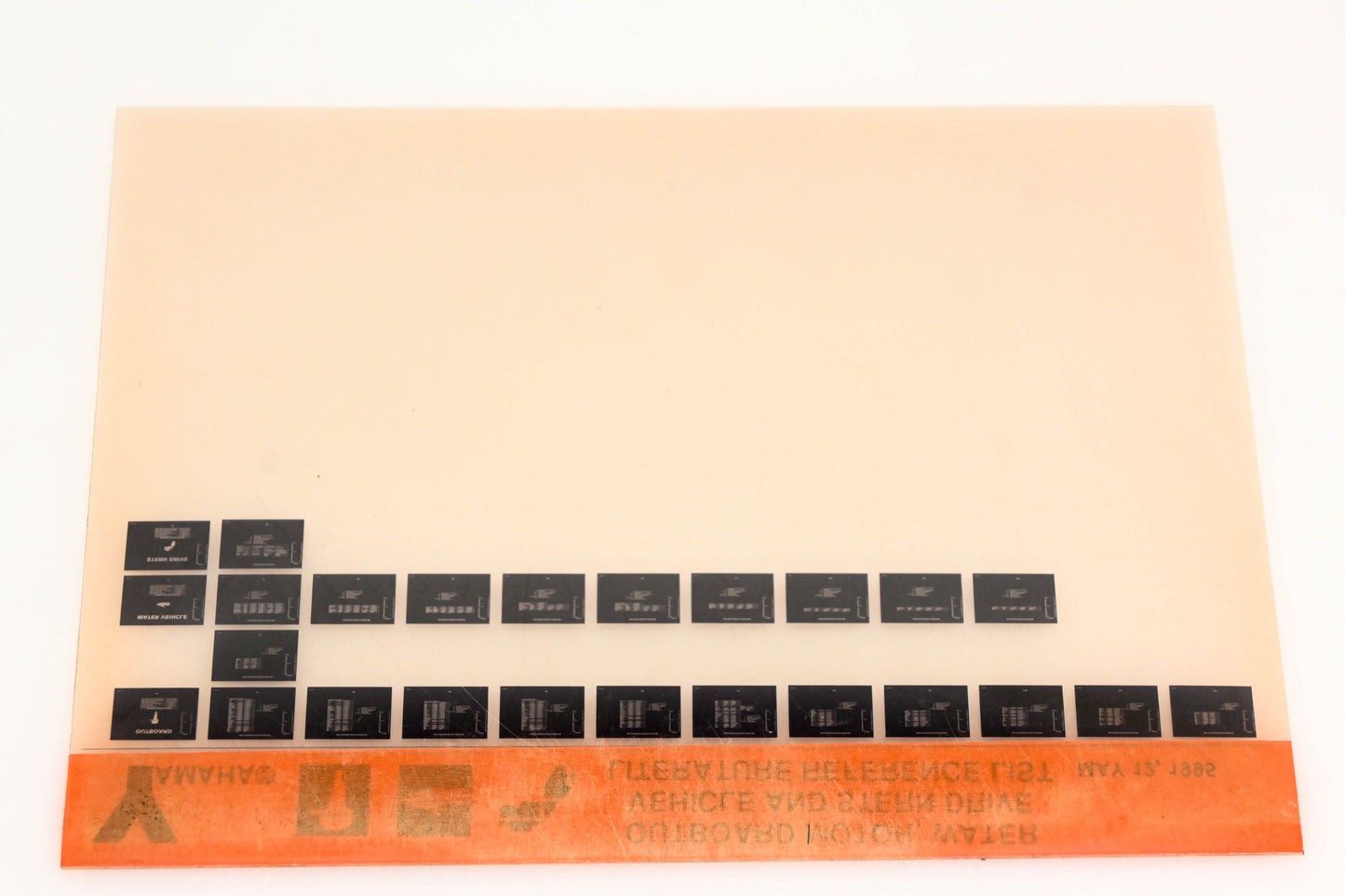 OEM Yamaha XM005-47 1995 Outboard Motor Water Vehicle Stern Drive Microfiche