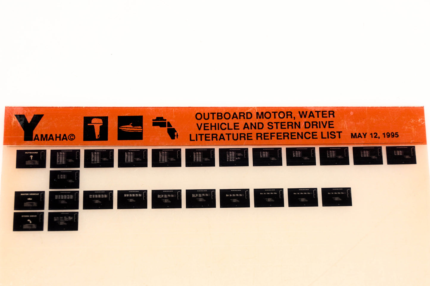 OEM Yamaha XM005-47 1995 Outboard Motor Water Vehicle Stern Drive Microfiche