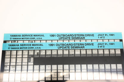 OEM Yamaha XM005-48 1991 Outboard Stern Drive Update Seminar Microfiche Lot