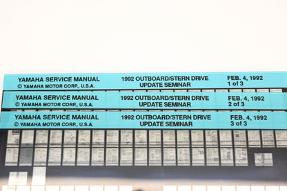 OEM Yamaha XM005-49 1992 Outboard Stern Drive Update Seminar Microfiche Lot