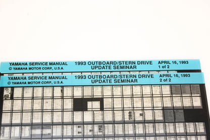 OEM Yamaha XM005-50 1993 Outboard Stern Drive Update Seminar Microfiche Lot