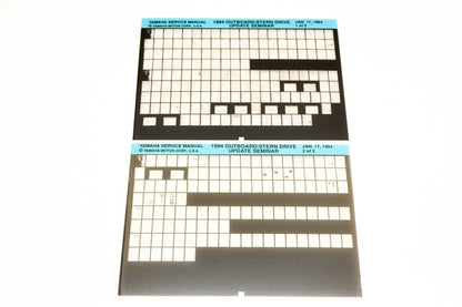 OEM Yamaha XM005-51 1994 Outboard Stern Drive Update Seminar Microfiche Lot