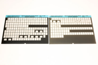 OEM Yamaha XM005-51 1994 Outboard Stern Drive Update Seminar Microfiche Lot