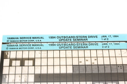 OEM Yamaha XM005-51 1994 Outboard Stern Drive Update Seminar Microfiche Lot