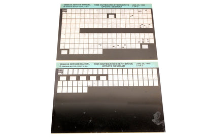 OEM Yamaha XM005-52 1995 Outboard Stern Drive Update Seminar Microfiche Lot