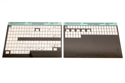 OEM Yamaha XM005-52 1995 Outboard Stern Drive Update Seminar Microfiche Lot