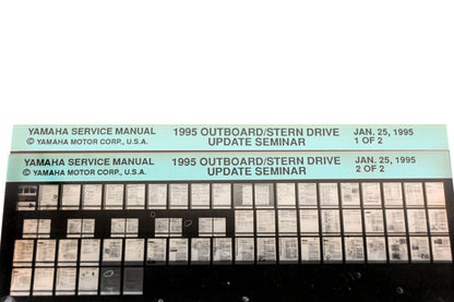 OEM Yamaha XM005-52 1995 Outboard Stern Drive Update Seminar Microfiche Lot