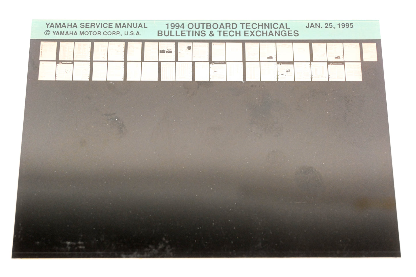OEM Yamaha XM005-54 1994 Outboard Technical Bulletins & Exchanges Manual Microfiche