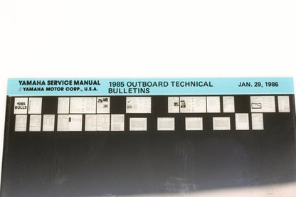 OEM Yamaha XM005-56 1985 Outboard Technical Bulletins Manual Microfiche