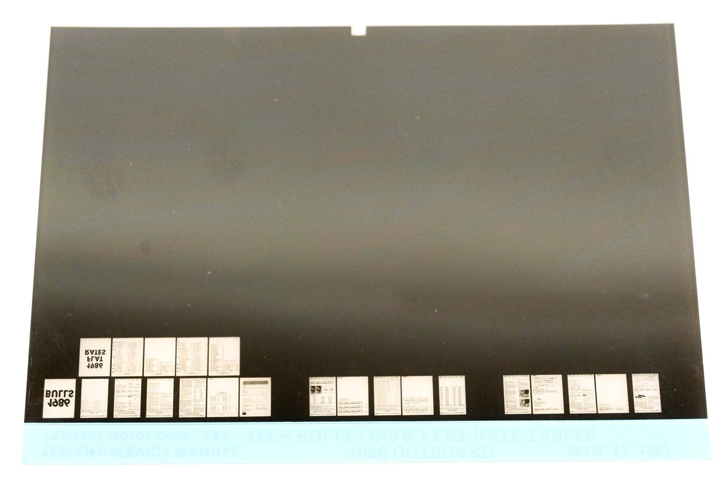 OEM Yamaha XM005-57 1986 Outboard Tech Bulletins & Flat Rate Table Microfiche