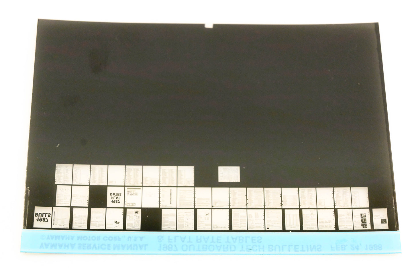 OEM Yamaha XM005-60 1987 Outboard Tech Bulletins & Flat Rate Tables Microfiche