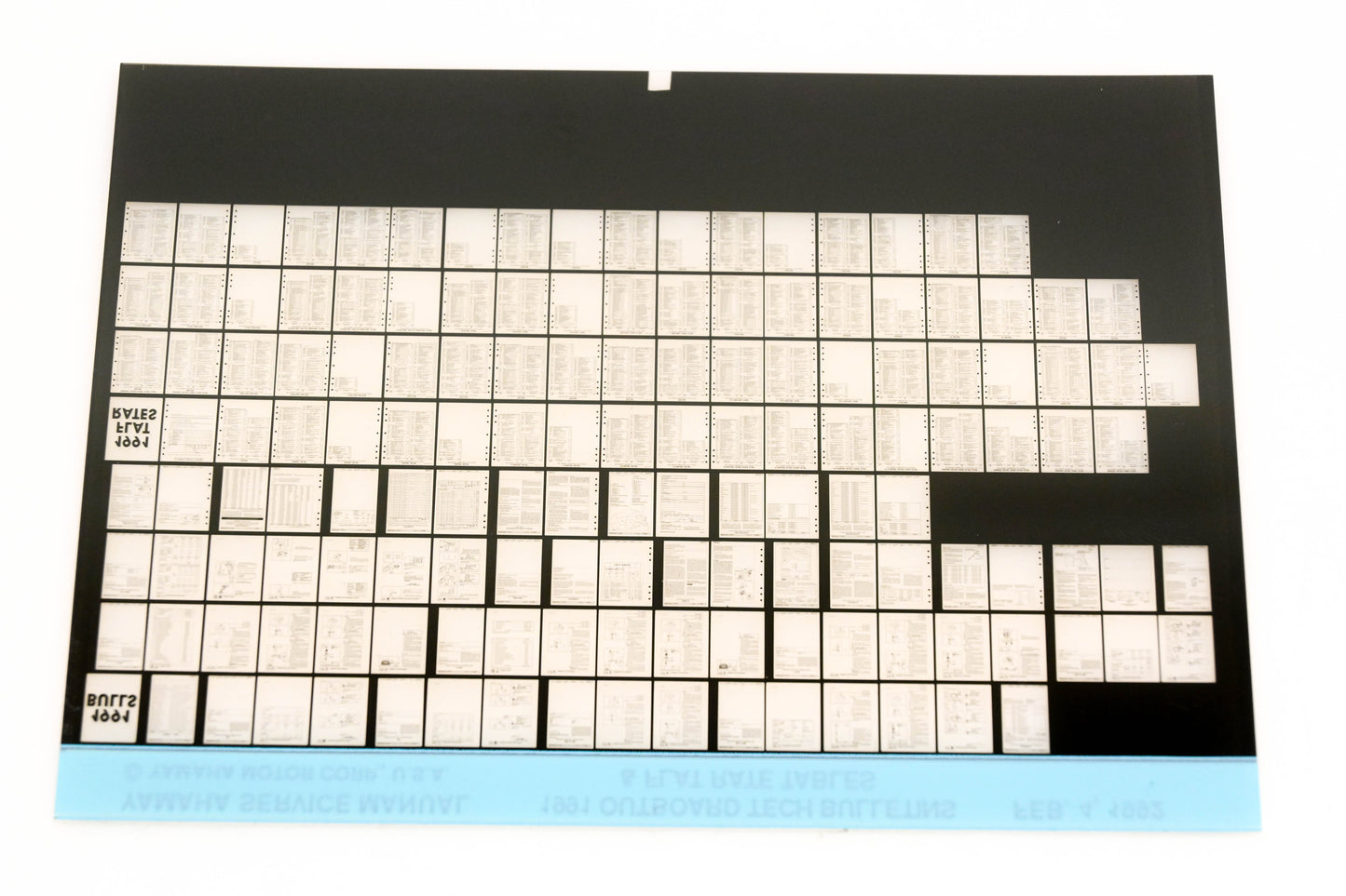 OEM Yamaha XM005-61 1991 Outboard Tech Bulletins & Flat Rate Tables Microfiche