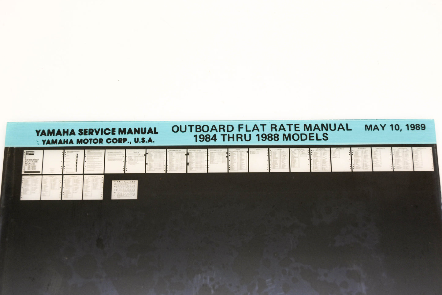 OEM Yamaha XM005-64 1984-88 Outboard Flat Rate Manual Microfiche