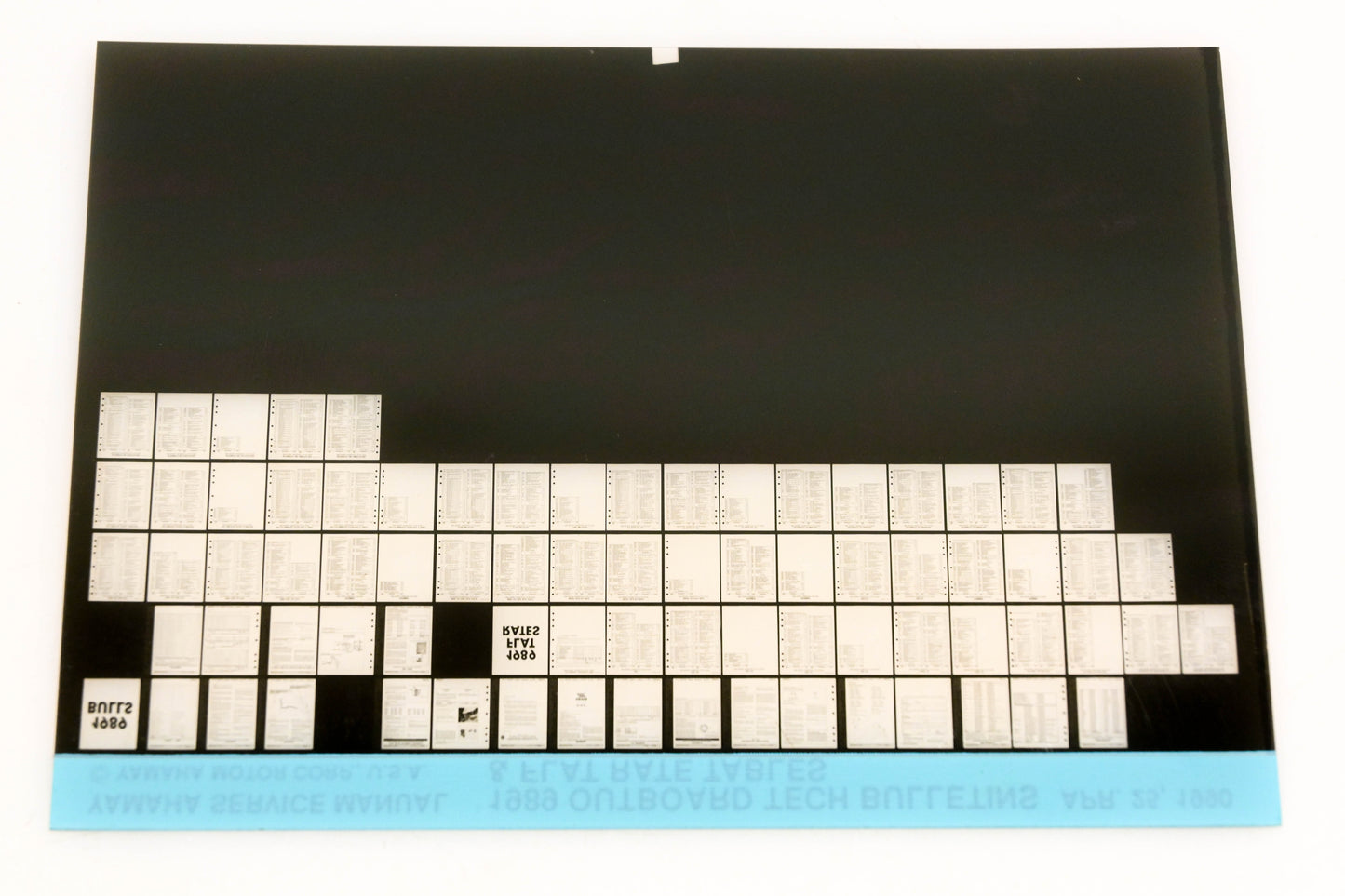 OEM Yamaha XM005-66 1989 Outboard Tech Bulletins & Flat Rate Tables Microfiche