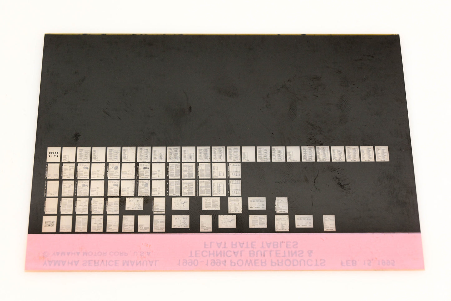 OEM Yamaha XM005-68 1990-94 Power Products Tech Bulletins & Flat Rate Tables Microfiche