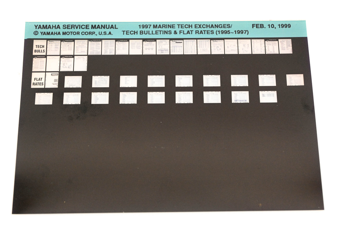 OEM Yamaha XM005-69 1995-97 Marine Tech Exchanges/Bulletins & Flat Rate Microfiche