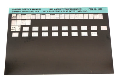 OEM Yamaha XM005-69 1995-97 Marine Tech Exchanges/Bulletins & Flat Rate Microfiche