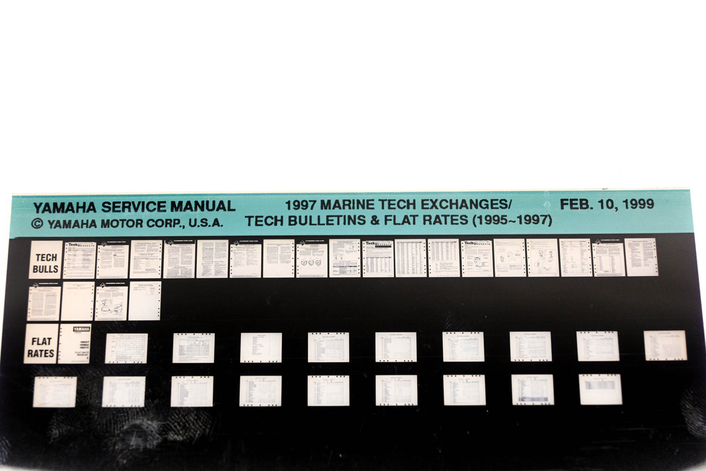 OEM Yamaha XM005-69 1995-97 Marine Tech Exchanges/Bulletins & Flat Rate Microfiche