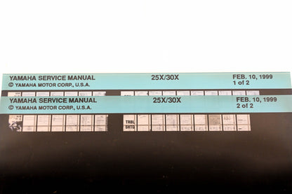 OEM Yamaha XM005-73 1999 25X/30X Service Manual Microfiche Lot