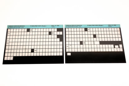OEM Yamaha XM005-75 1999 F100X F80/100X Supplemental Manual Microfiche Lot