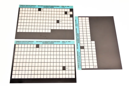 OEM Yamaha XM005-77 SX150X/LX150X/PX150X/DX150X/SX200X/LX200X Microfiche Lot