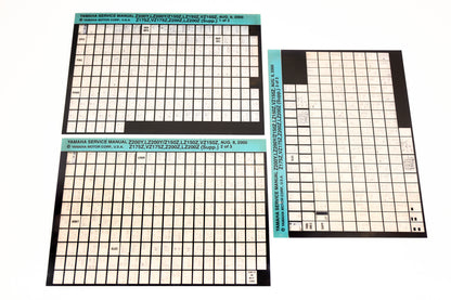 OEM Yamaha XM005-79 Z200Y/LZ200Y/Z150Z/LZ150Z/VZ150Z/Z175Z/VZ175Z/Z200Z/LZ200Z Supplemental Microfiche Lot