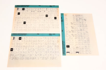 OEM Yamaha XM005-82 2001 F60 Service Manual Microfiche Lot