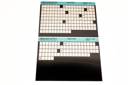 OEM Yamaha XM005-83 1998 F50W/T50W Service Manual Microfiche Lot