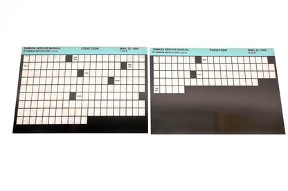 OEM Yamaha XM005-83 1998 F50W/T50W Service Manual Microfiche Lot