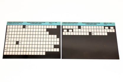 OEM Yamaha XM005-84 P60W/C60W/70W/75W/P75W/C75W/90W/C90W Manual Microfiche Lot